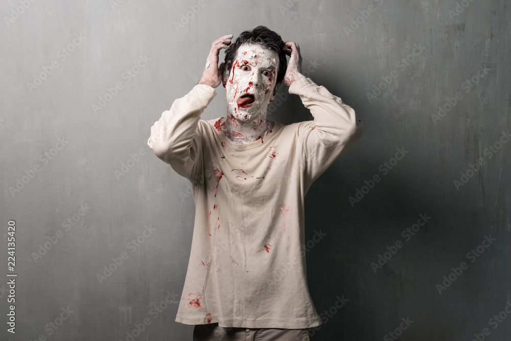 Terrorific zombie. Halloween holidays Terrorific zombie. Halloween holidays