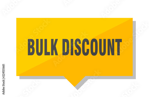bulk discount price tag