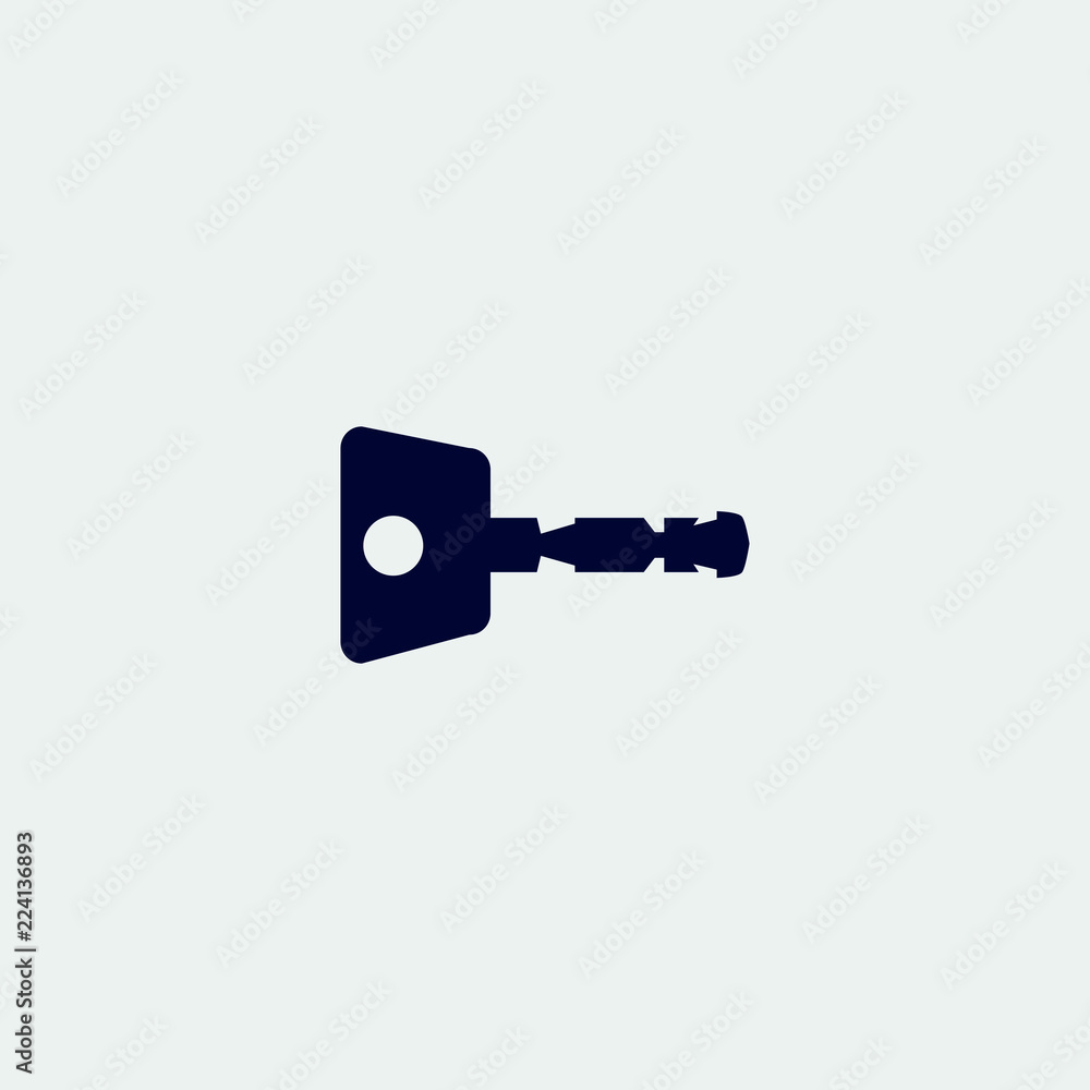 key icon, vector illustration. flat icon key icon, vector illustration. flat icon