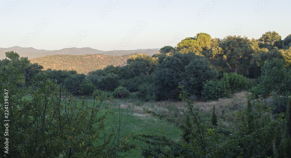 Panorámica de La Sierra Norte / Overview of La Sierra Norte. Cazalla de la Sierra. Sevilla