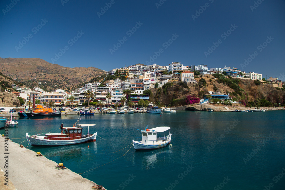 Coastal village in Crete