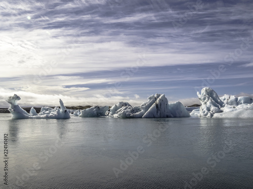 Obraz na płótnie Scenic view of Jokulsarlon Glacier Lagoon in Iceland w salonie