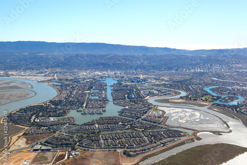 San Francisco Bay Area: Residential suburbs in the South Bay Area.