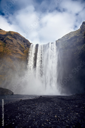 Skogafoss is a waterfall in Iceland 