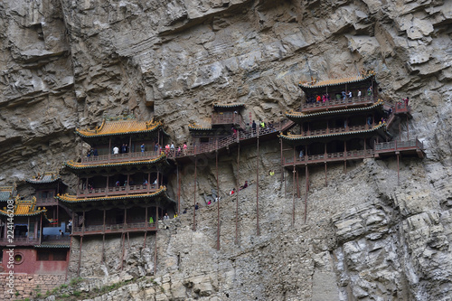 Xuan Kong Si, or Hanging Temple, Beiyue Hengshan Mountain, China photo