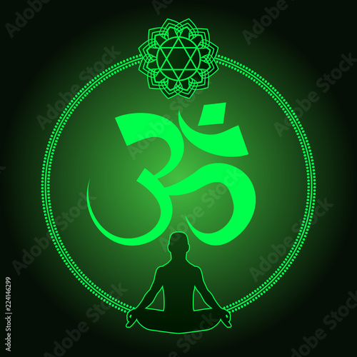 Diwali Om Sacred symbol. Indian sacred sound, original mantra, a word of power. The symbol of the divine triad of Brahma, Vishnu and Shiva. For prints, textiles, mehendi.