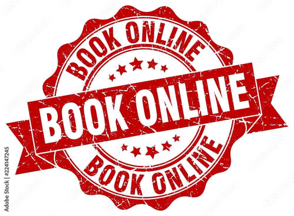 Obraz premium book online stamp. sign. seal