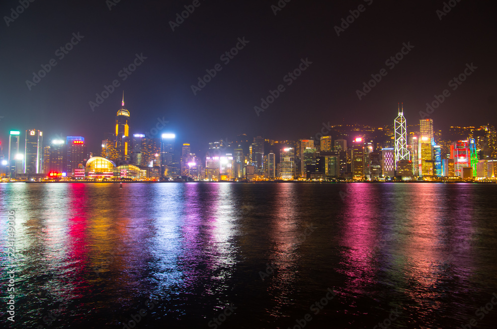 Hongkong Skyline on Night