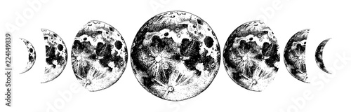 moon phases illustration