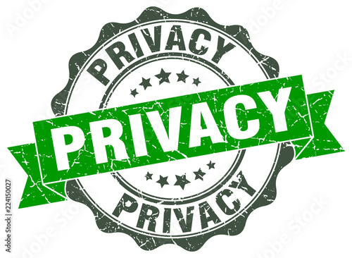 privacy stamp. sign. seal