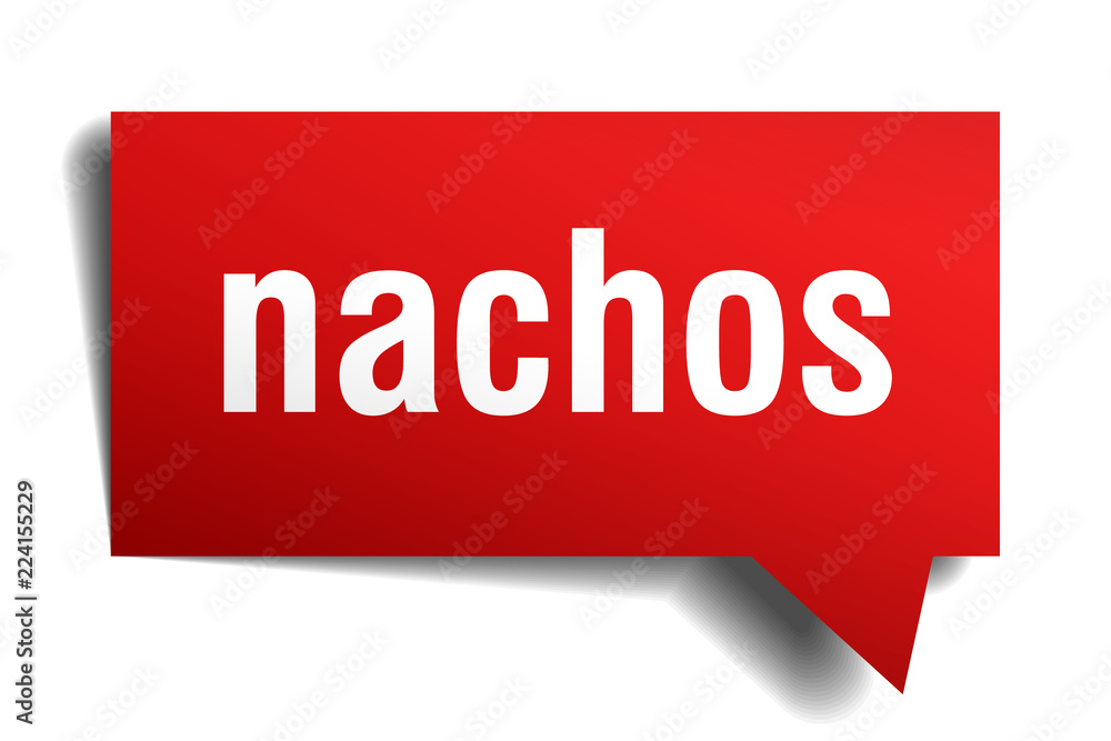 nachos red 3d speech bubble nachos red 3d speech bubble