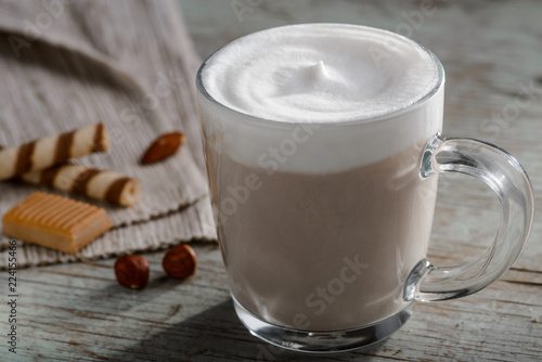 Fototapeta Naklejka Na Ścianę i Meble -  Natural homemade nut latte