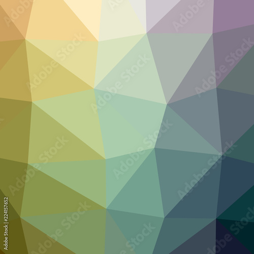 Illustration of abstract low poly blue square background.