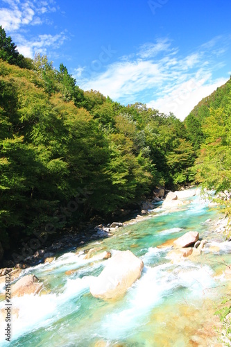 9月 阿寺渓谷, Atera river 