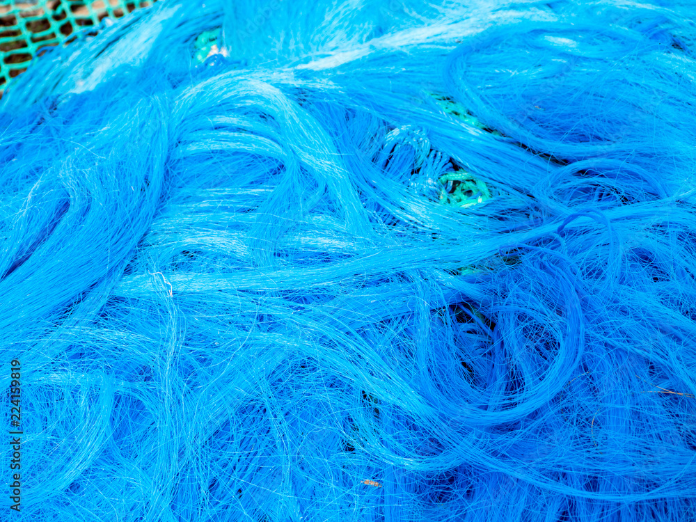 Obraz premium blaue Kunstfasern