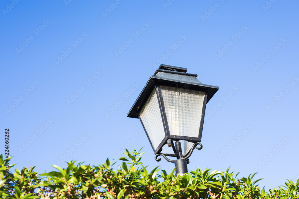 Street lamp outdoor. Old Fashioned Street Light