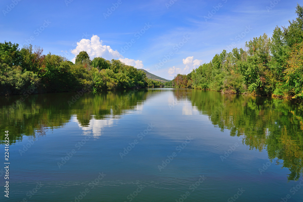 Bullaque River in the natural setting of the Tablas de la Yedra
