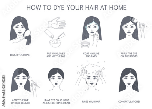 How to dye your hair at home