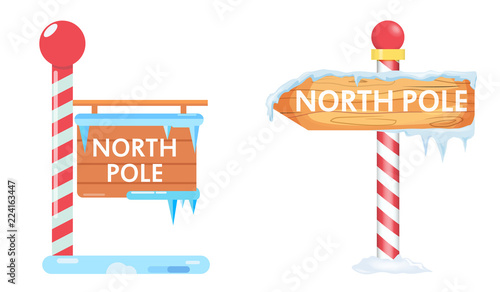 North pole sign