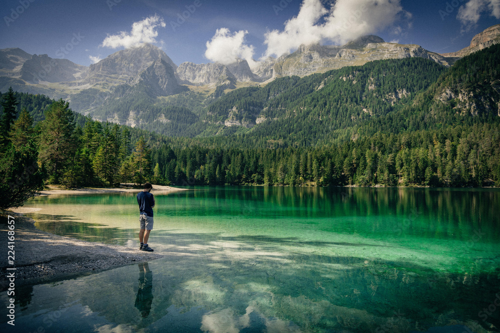Landscape about Tovel lake - Trentino (IT)