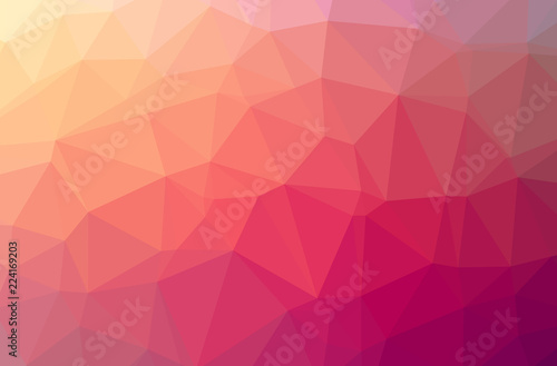 Illustration of red abstract low poly modern multicolor background.