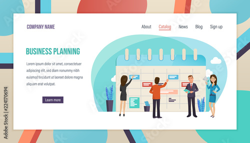 Business planning, organization, business planning tasks, time control, personnel management.