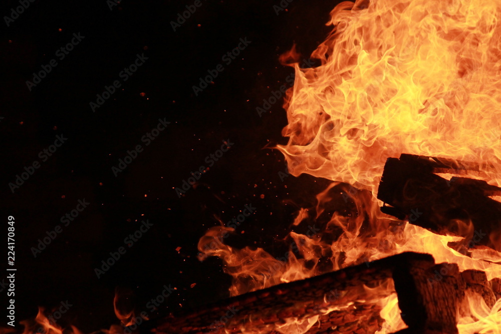 Obraz premium Burning boards