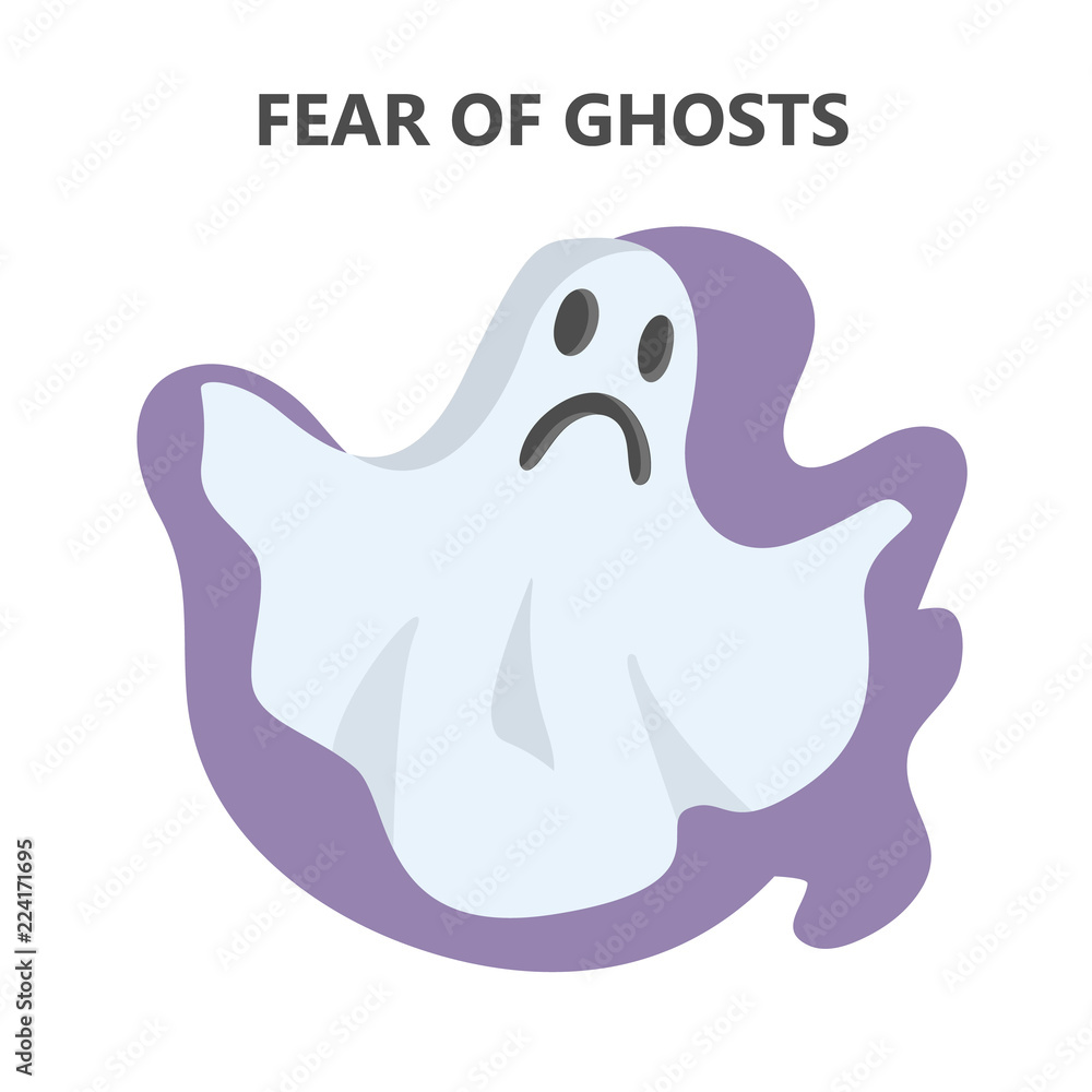 Naklejka premium Fear of ghost