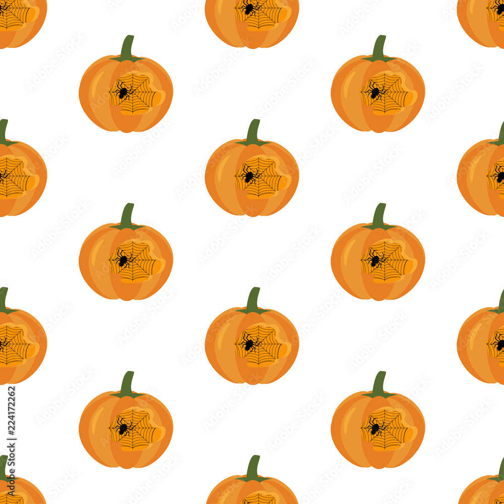 Halloween pumpkin seamless pattern Halloween pumpkin seamless pattern