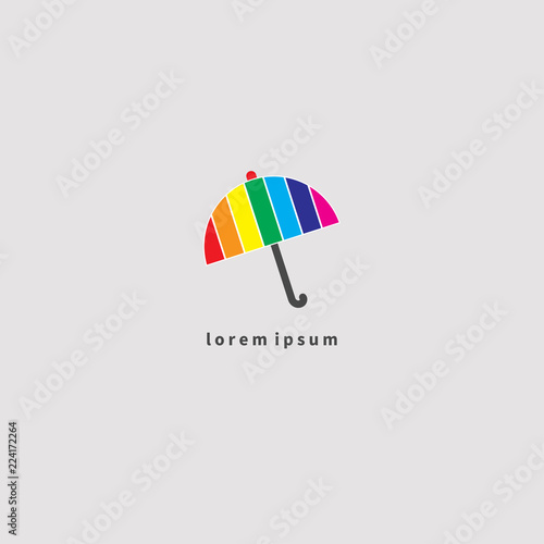 icon rainbow umbrella