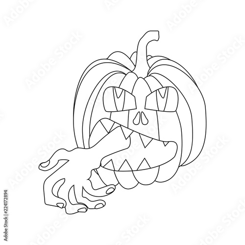 Halloween pumpkin illustration