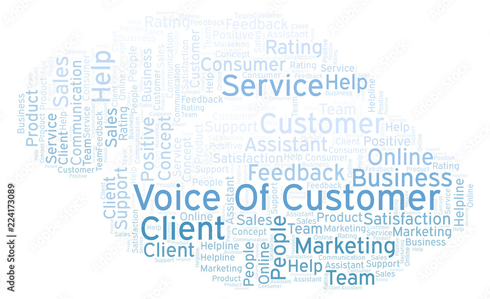 Voice Of Customer word cloud. Voice Of Customer word cloud.