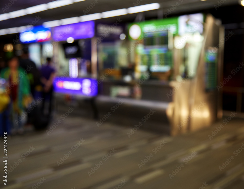 Obraz premium blurred exchanged money counter