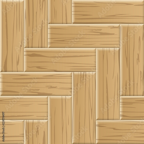 Parquet seamless pattern. Vector wooden parquet background.