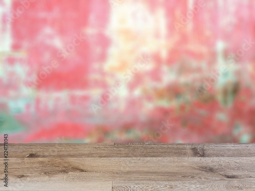 blank wooden table. Flooring. Texture, worn, multilayered, wall, Building, background, Close-up.
