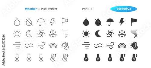 Weather UI Pixel Perfect Well-crafted Vector Thin Line And Solid Icons 30 2x Grid for Web Graphics and Apps. Simple Minimal Pictogram Part 1-3