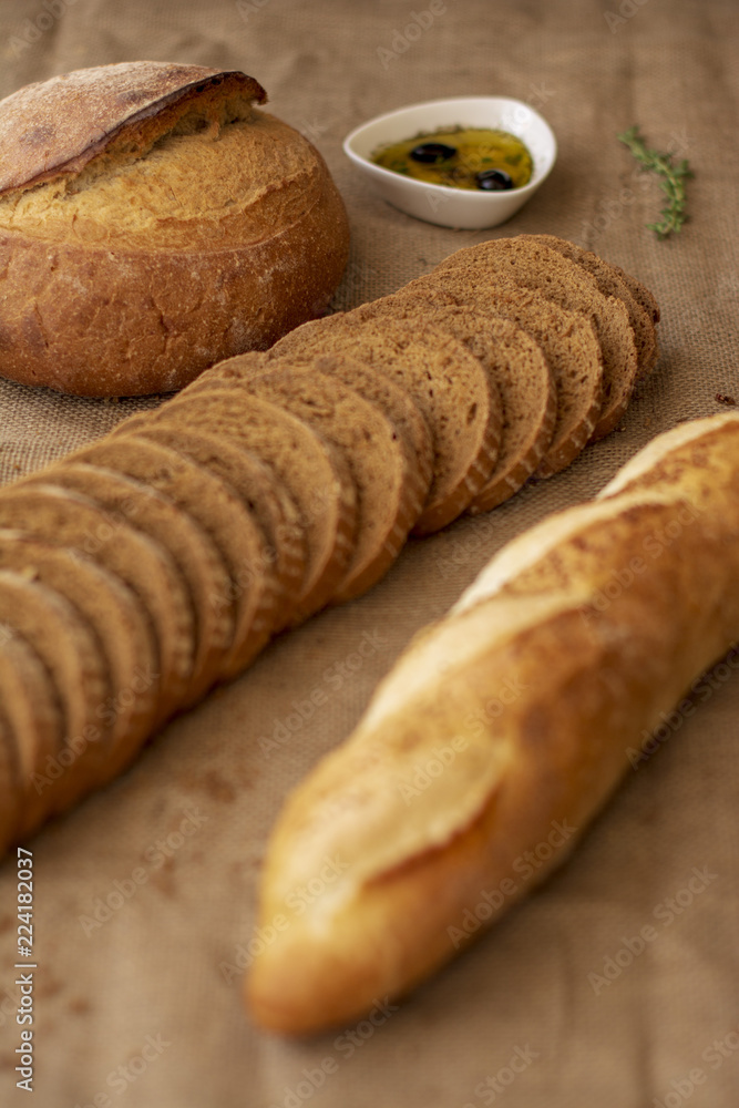 Naklejka premium Ekmek Çeşitleri