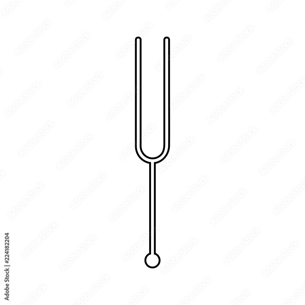 tuning fork icon for web and mobile. Premium icon on white background. Logo illustration. tuning fork icon for web and mobile. Premium icon on white background. Logo illustration.