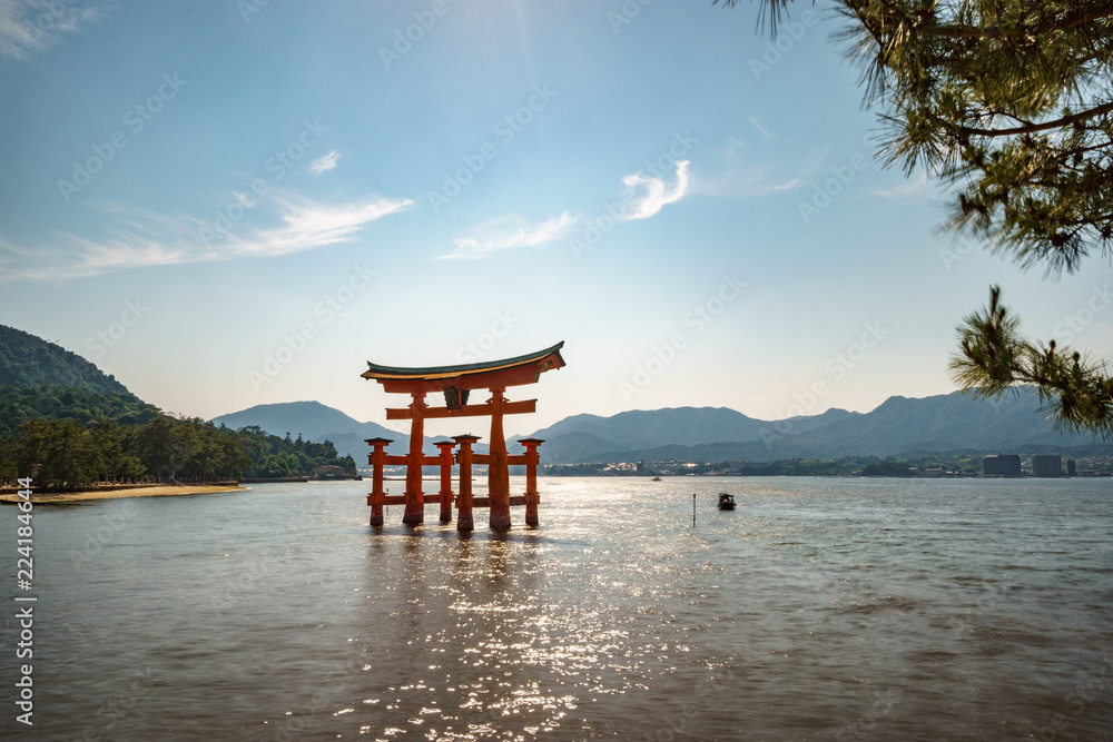 Miyajima, Floating Torii gate, high tide long exposure Miyajima, Floating Torii gate, high tide long exposure