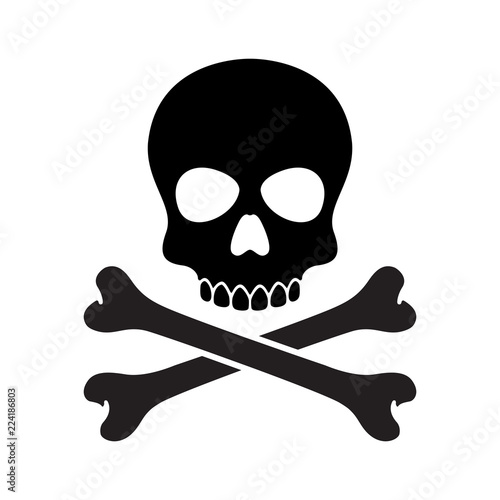 pirate skull vector Halloween icon logo bone ghost skeleton illustration clip art graphic