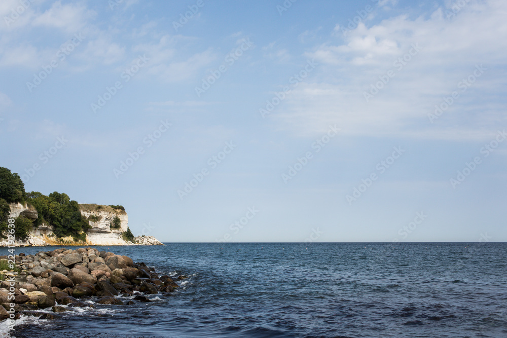 stevns klint minimalist shot with vast sky and horizon stevns klint minimalist shot with vast sky and horizon