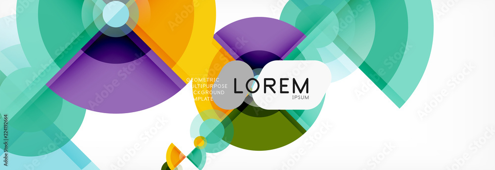 Abstract background bright circles geometric design Abstract background bright circles geometric design