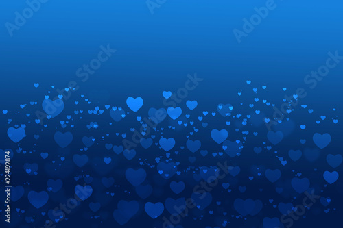  Background blue With white Heart