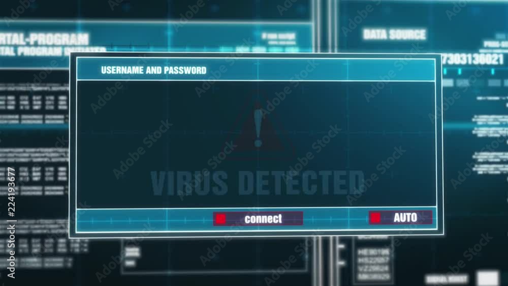 05. Virus detected Warning Notification Generated on Digital System Security Alert Error Message on Computer Screen after Entering Login And Password . Cyber Crime, Computer Hacking Concept 05. Virus detected Warning Notification Generated on Digital System Security Alert Error Message on Computer Screen after Entering Login And Password . Cyber Crime, Computer Hacking Concept