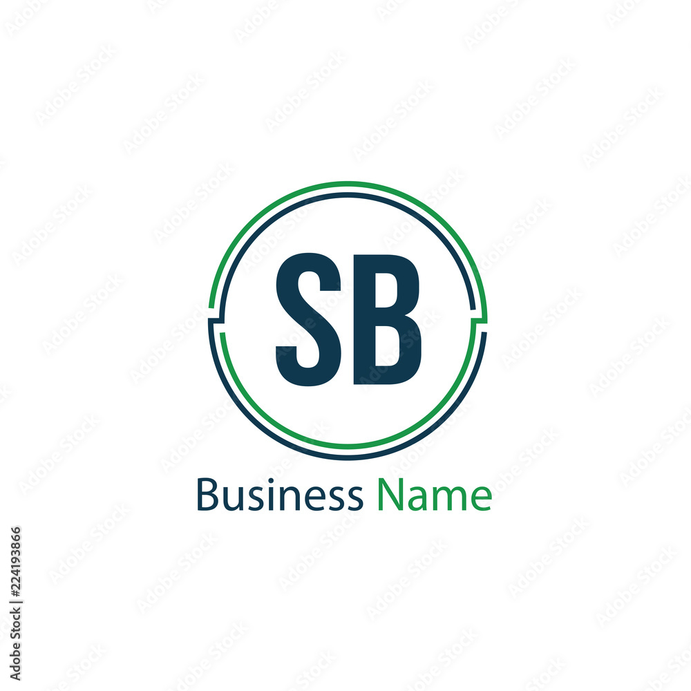 Initial Letter SB Logo Template Design Initial Letter SB Logo Template Design