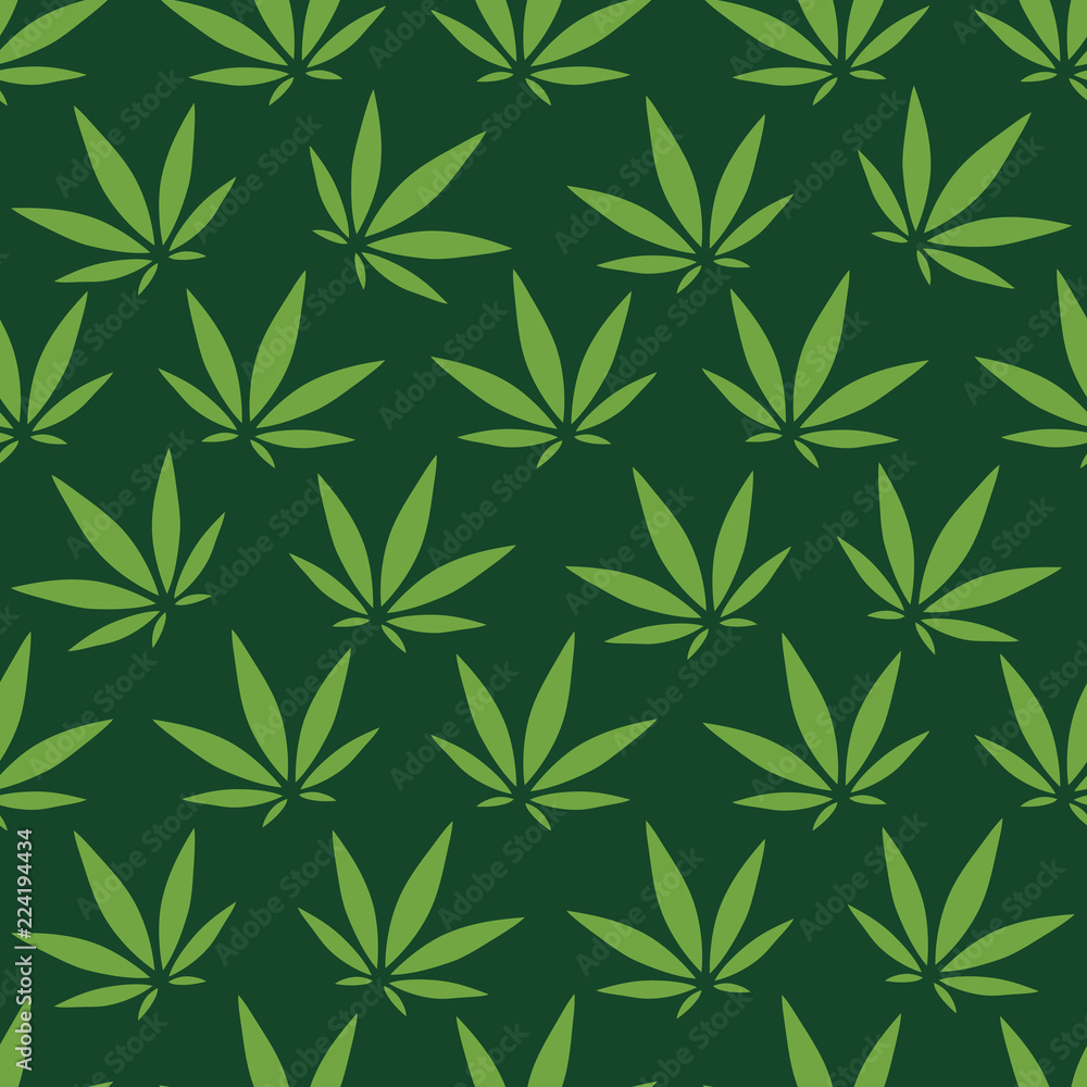 Cannabis Background. Vector Pattern. Cannabis Background. Vector Pattern.
