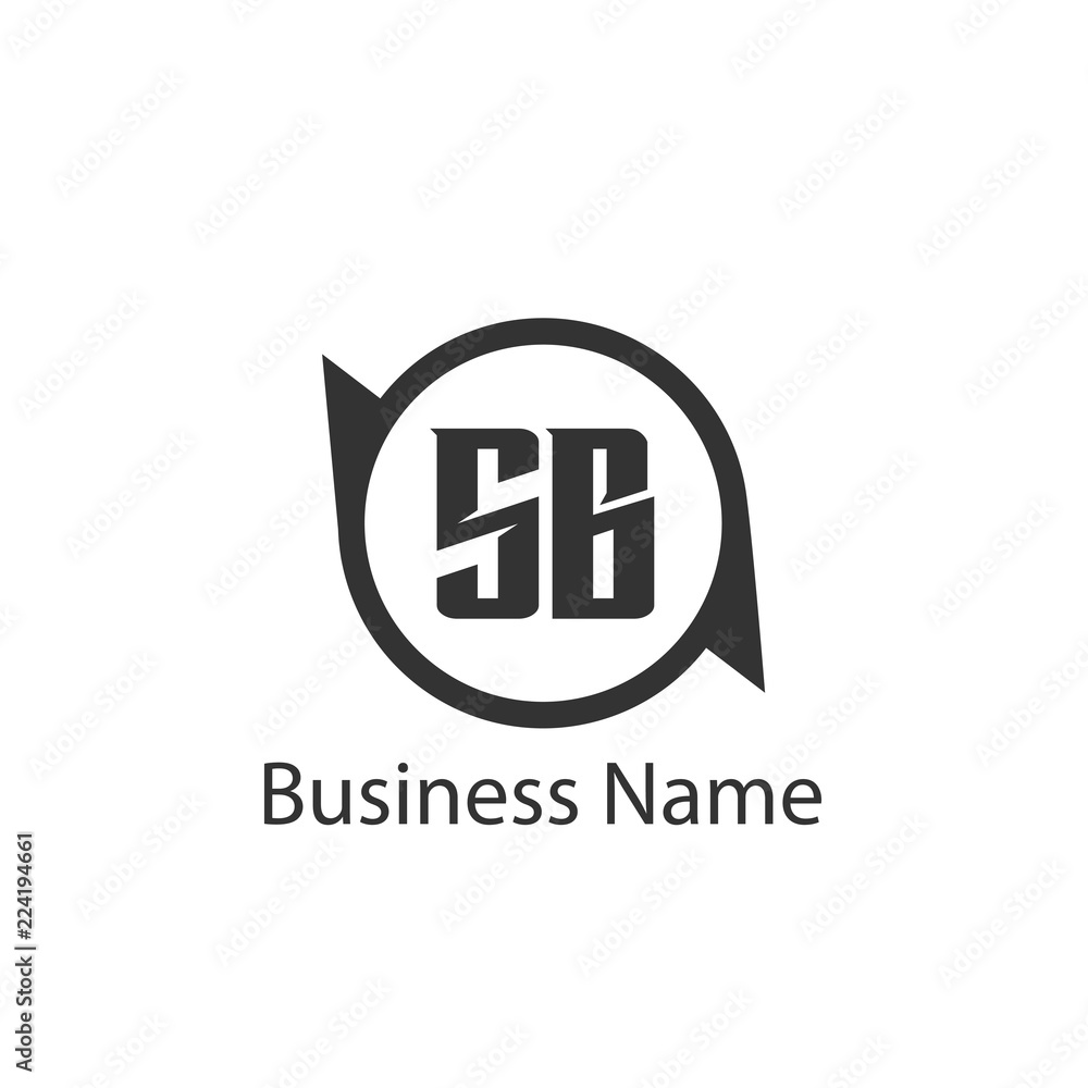 Obraz premium Initial Letter SB Logo Template Design