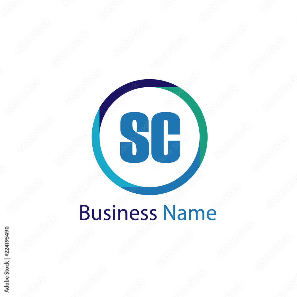 Initial Letter SC Logo Template Design Initial Letter SC Logo Template Design