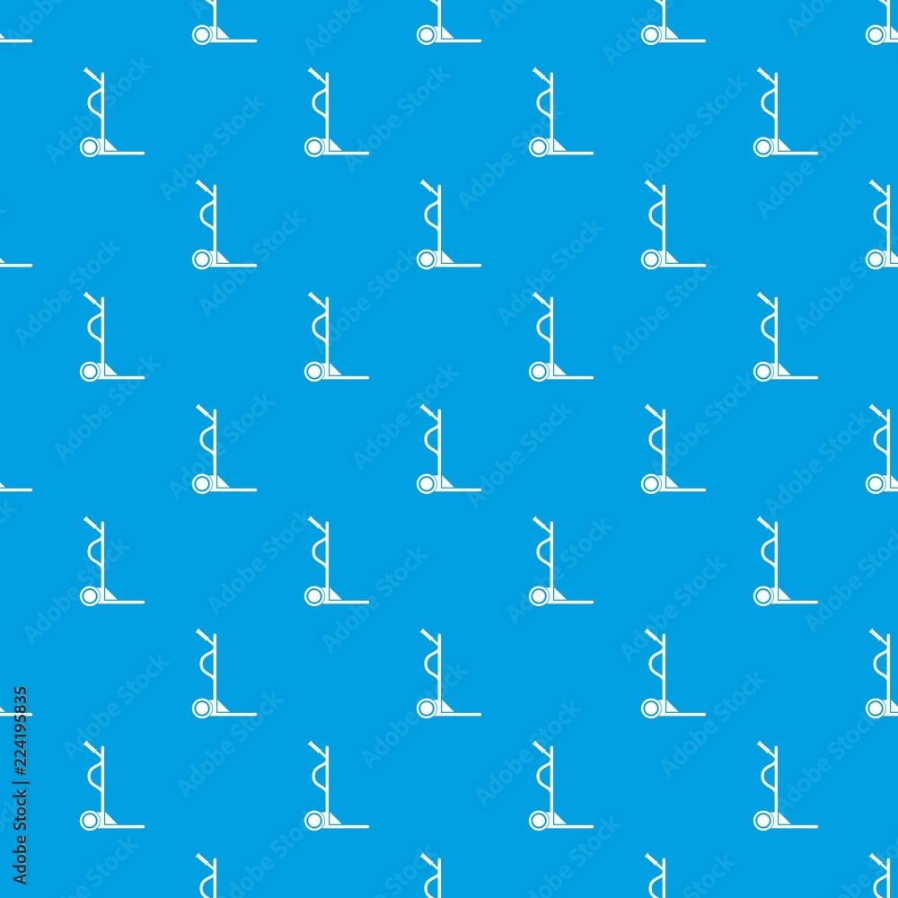 Large size trolley pattern vector seamless blue repeat for any use