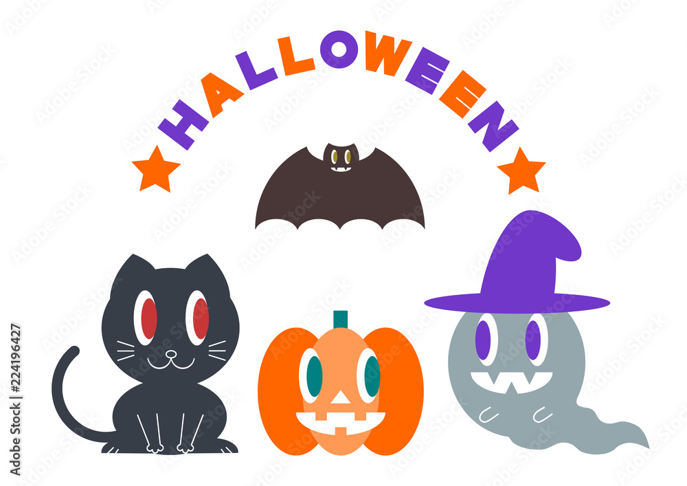 ハロウィン イラスト マーク デザイン Stock Vector Adobe Stock
